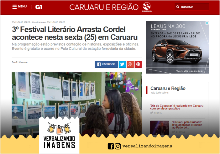 3º Festival Literário Arrasta Cordel acontece nesta sexta (25) em Caruaru